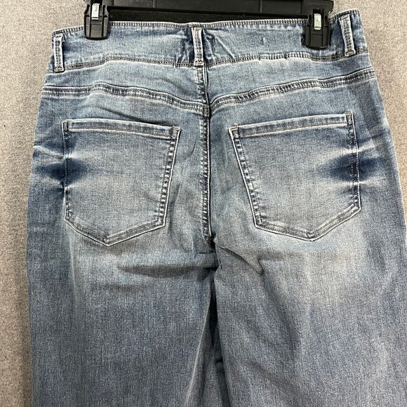 NYDJ Cool Embrace Wide Leg Denim Crop Jeans Fantasy, Reg 6 - Picture 5 of 12